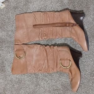 Naughty Monkey Heeled Brown Boots